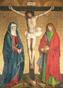 Korsfestelse, sentralt panel fra retablet på høyalteret, 1430